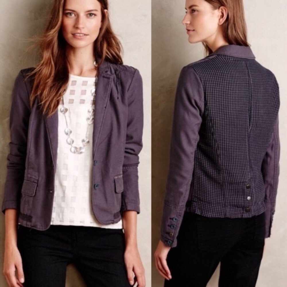 NWOT Anthropologie Hei Hei Delaine Blazer
